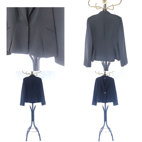 Tahari ASL Black Pants Suit, Sz 6/4 - Picture 3 of 6